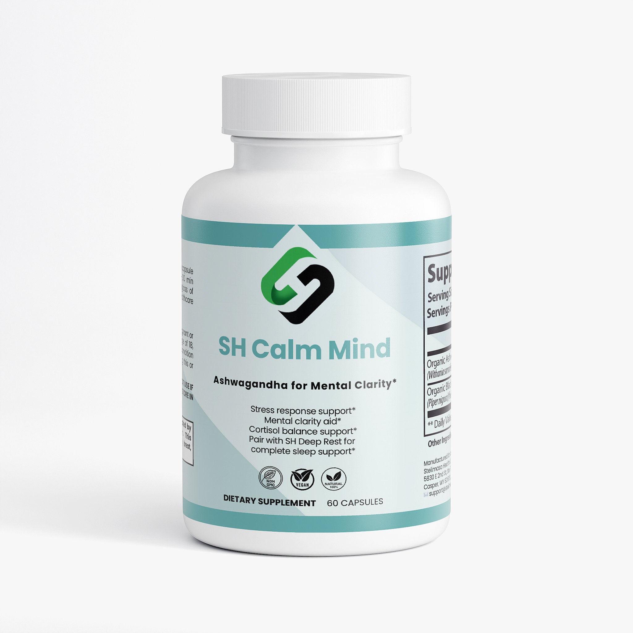 Organic Ashwagandha for Stress & Sleep - SH Calm Mind | 650mg - Stelimasa Health