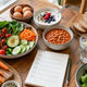 Beans, oats, fruit and vegetables arranged as practical sources of dietary fiber
