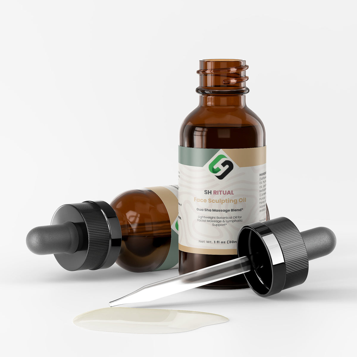 SH RITUAL Face Sculpting Oil | Gua Sha Facial Oil with Rosehip & Vitamin E