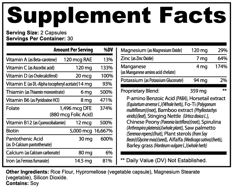 SH Glow & Renew | Biotin Hair, Skin & Nails Supplement – 60 Capsules
