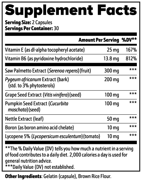 SH Strong Guard – Prostate Support Supplement with Saw Palmetto | 60 Capsules