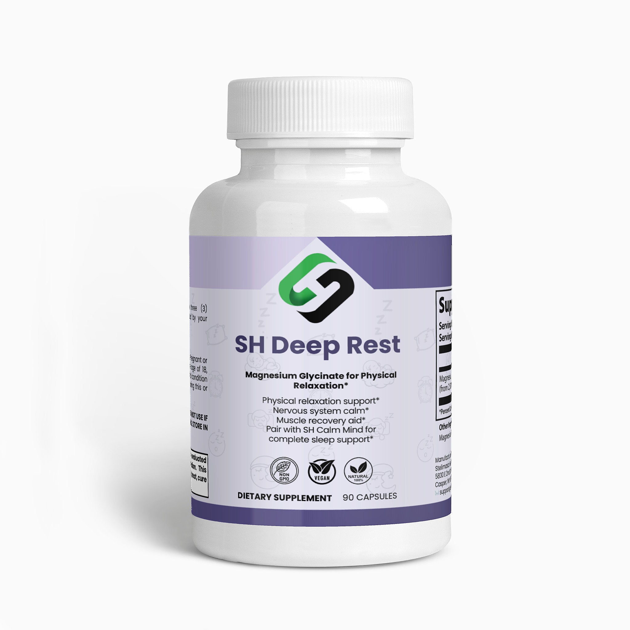 Magnesium Glycinate for Sleep & Relaxation - SH Deep Rest | 275mg Premium - Stelimasa Health