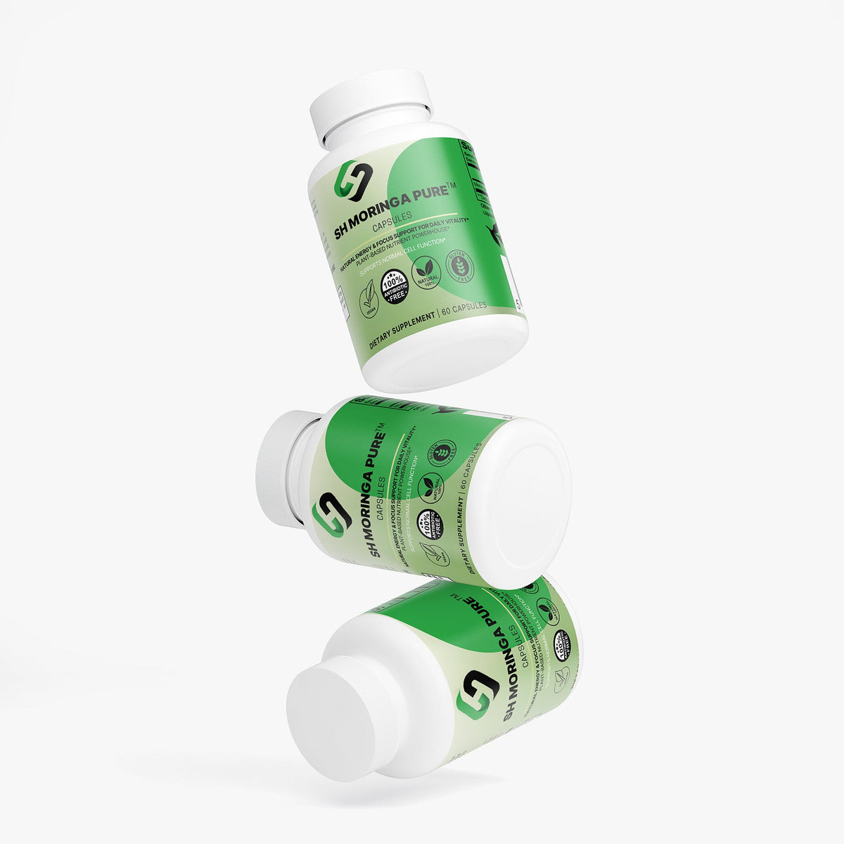 SH Moringa Pure | Plant - Based Energy & Immune Support Superfood Capsules - Stelimasa Health