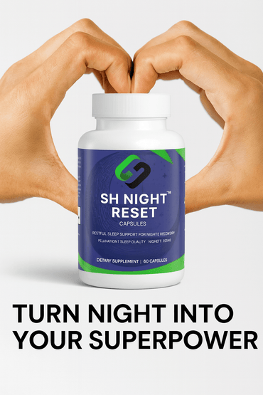 SH Night Reset: Natural Deep Sleep Aid | Magnesium + Melatonin Complex - Stelimasa Health