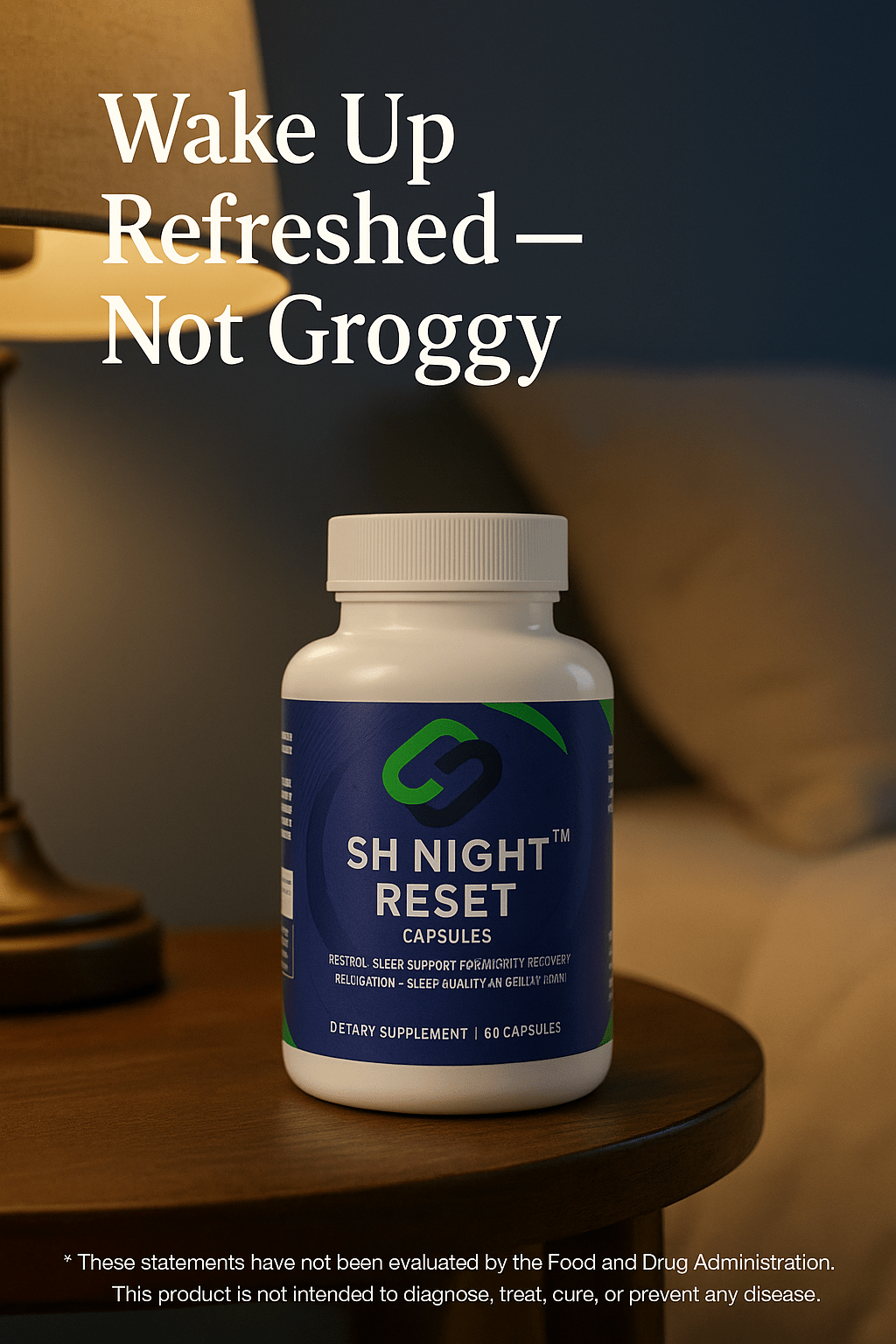 SH Night Reset: Natural Deep Sleep Aid | Magnesium + Melatonin Complex - Stelimasa Health